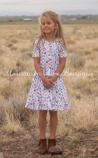 The Berry -Girls Brown Floral