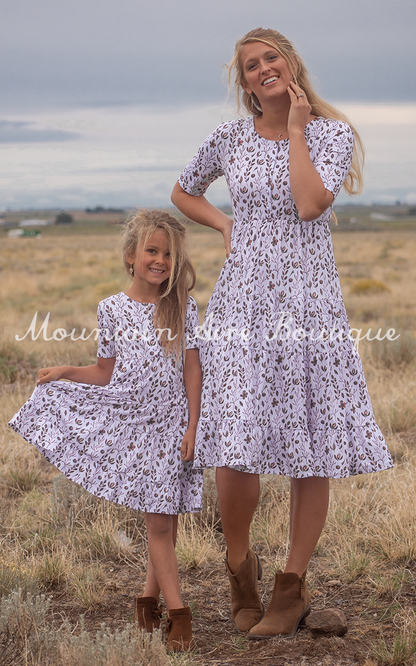 The Berry -Girls Brown Floral