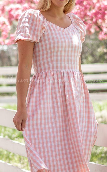 The Garden -Pink Gingham