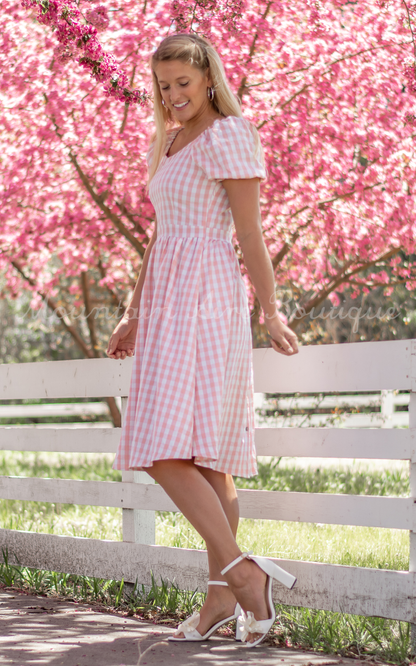 The Garden -Pink Gingham