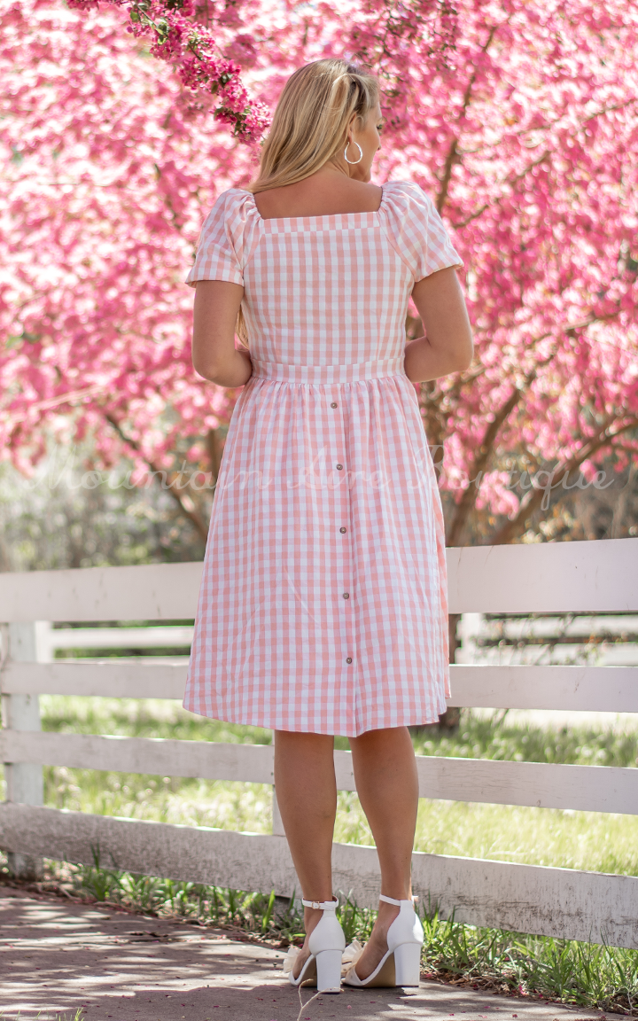 The Garden -Pink Gingham