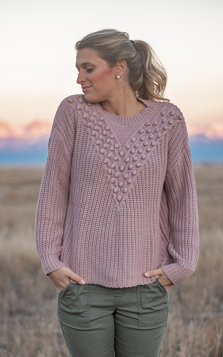 DOORBUSTER Mauve Sweater