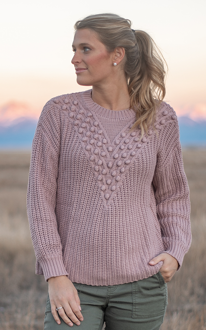 DOORBUSTER Mauve Sweater