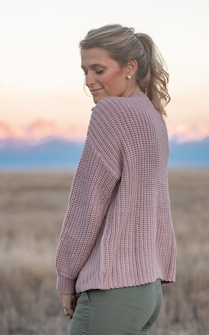 DOORBUSTER Mauve Sweater