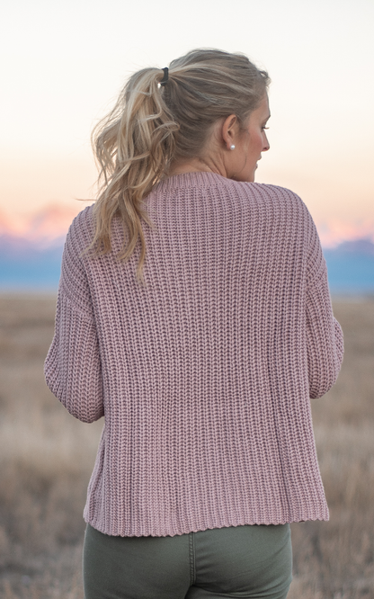 DOORBUSTER Mauve Sweater